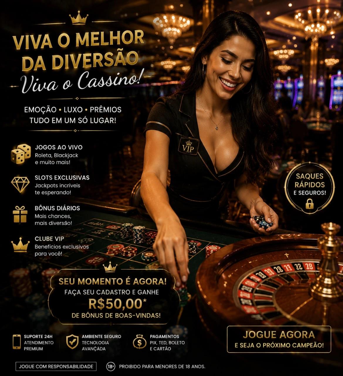 Notificações e promoções